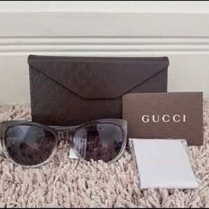 GUCCI Glitter Cat Eye Optyl Sunglasses